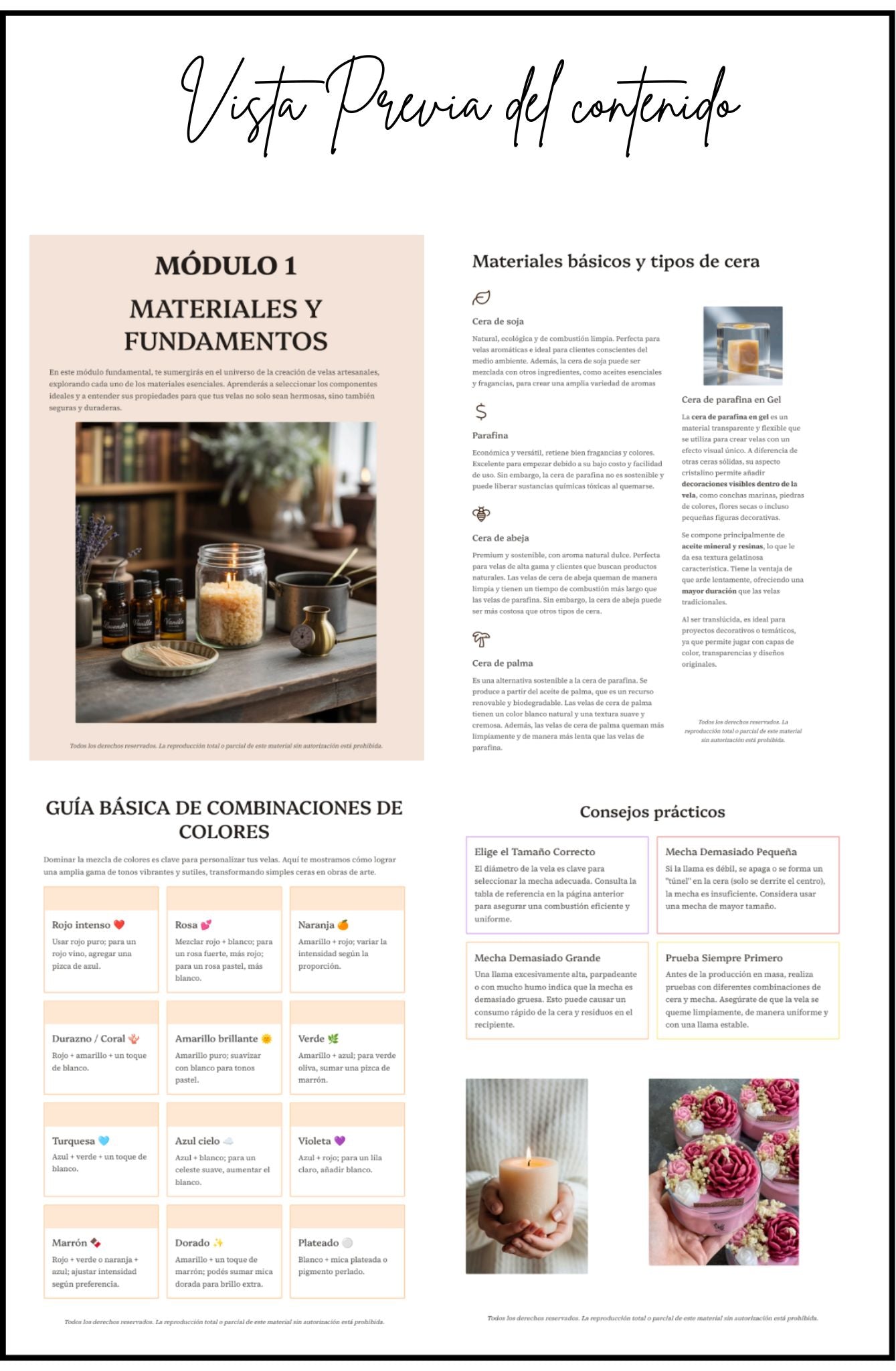 Guía Cómo Hacer Velas Artesanales + 11 BONOS de Regalo + Podcast