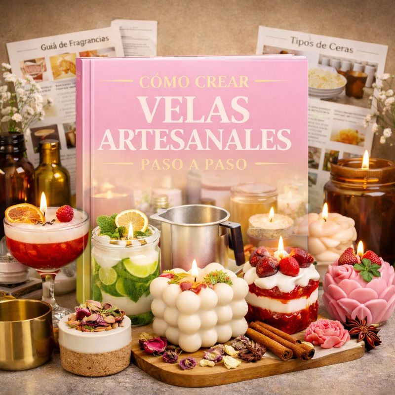 Manual Como hacer velas artesanales +12 Bonos + Regalos Exclusivos
